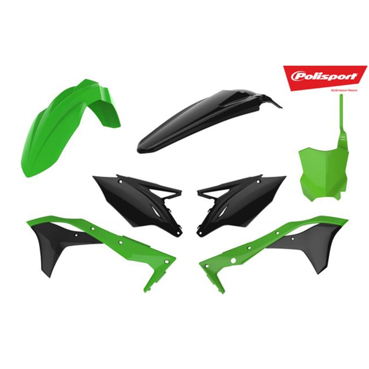 Polisport Kawasaki KXF450 16-18 Green/Black MX Kit