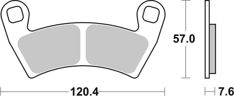 SBS Sintered Offroad Front / Rear Brake Pads - 897SI