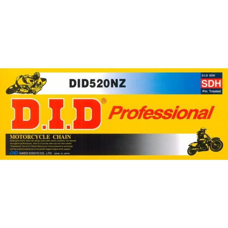 D.I.D 520NZ Non-O Ring Heavy Duty Chain