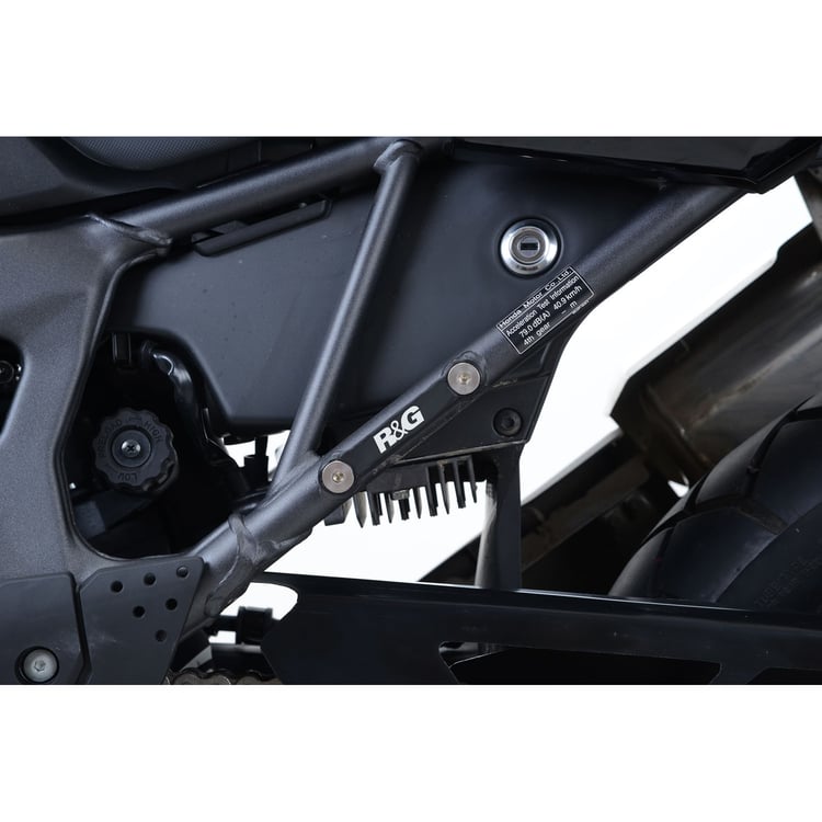 R&G Honda Africa Twin CRF1000L Black Rear Foot Rest Blanking Plate Kit