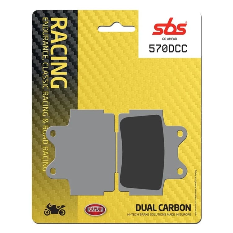 SBS Dual Carbon Classic Road Race Brake Pads - 570DCC