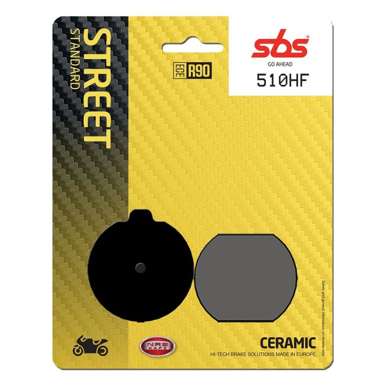 SBS Ceramic Front / Rear Brake Pads - 510HF