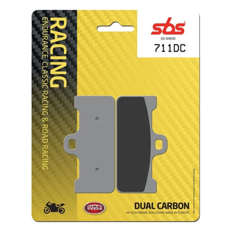 SBS Dual Carbon Racing Front Brake Pads - 711DC