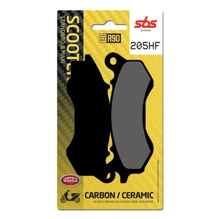 SBS Ceramic Scooter Front / Rear Brake Pads - 205HF