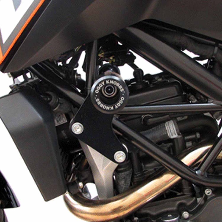 Oggy Knobbs KTM 390 Duke 13-16 Black Frame Sliders