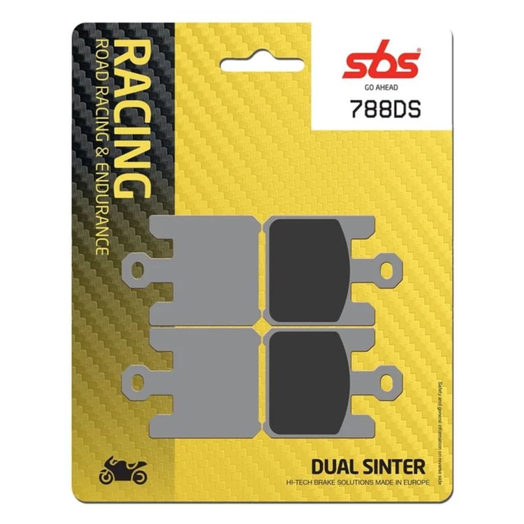 SBS Dual Sinter Racing Front Brake Pads - 788DS