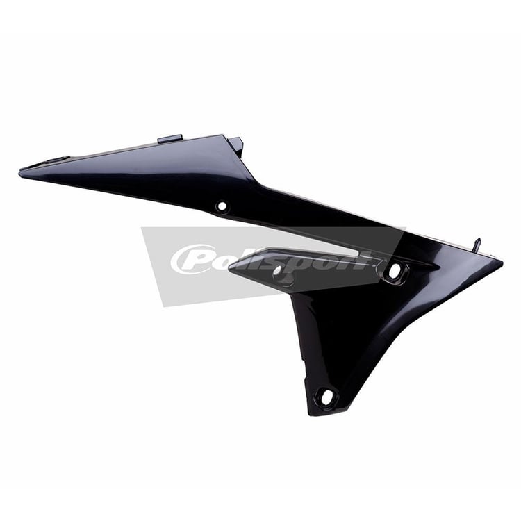 Polisport Yamaha YZ250F/450F Black Radiator Scoops