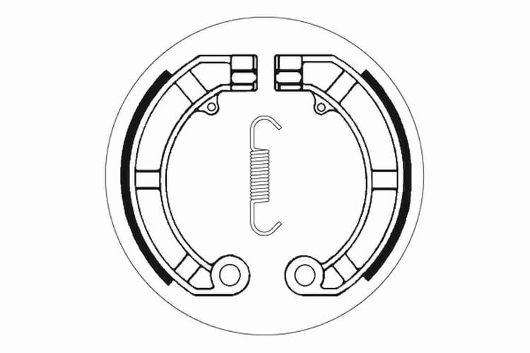 SBS Front / Rear Brake Shoes - 2146