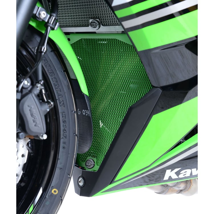 R&G Kawasaki Ninja 650 Green Downpipe Grille