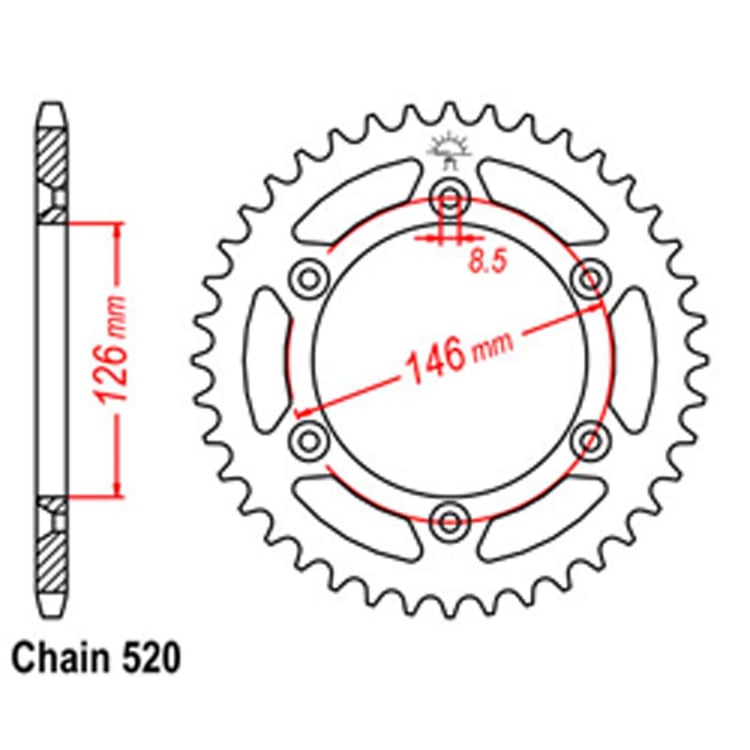 Motion Pro Flywheel Puller, M28 X 1.0 R.H. Internal Thread w/M12