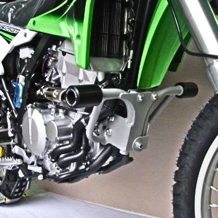 Oggy Knobb Kawasaki KLX250S / KLX250SF Black Knobb Frame Slider Kit