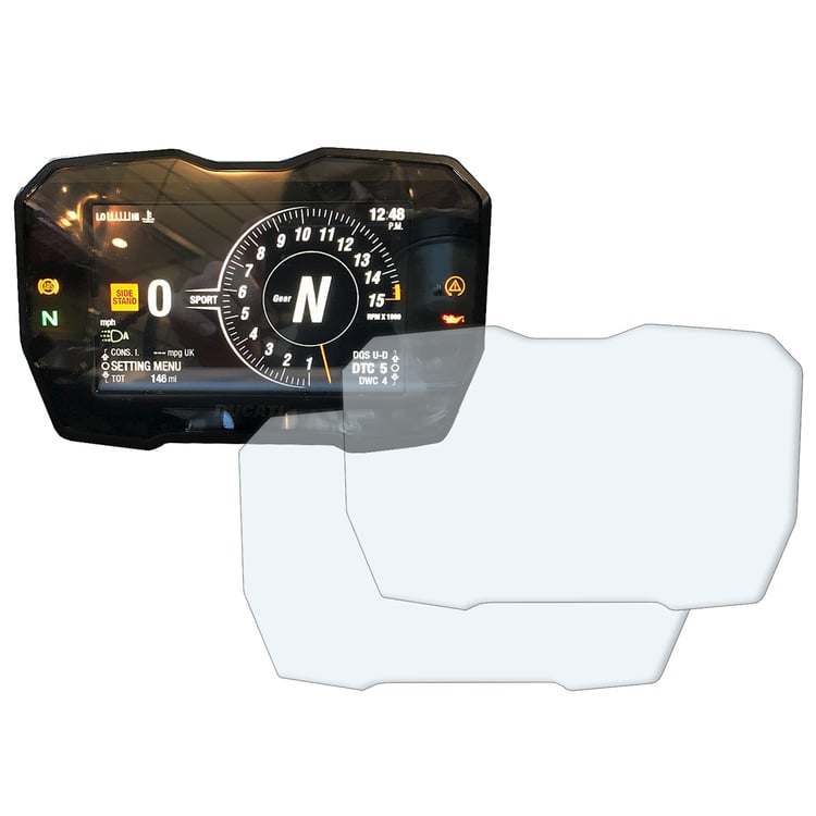R&G Ducati Panigale V4/V4S/Streetfighter V4/V4S Dashboard Screen Protector Kit