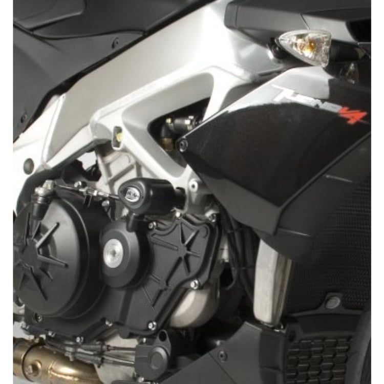 R&G Aprilia V4 Tuono Black Aero Crash Protectors