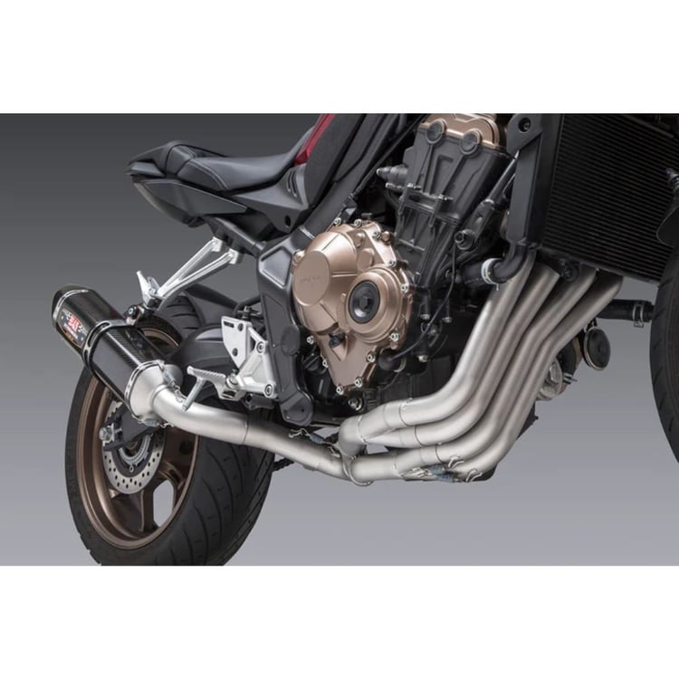 Yoshimura R-77 Honda CBR650F / CB650R Stainless/Carbon Muffler