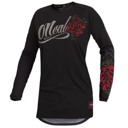 O'Neal 2022 Element Women's Threat Roses Black/Red Jersey