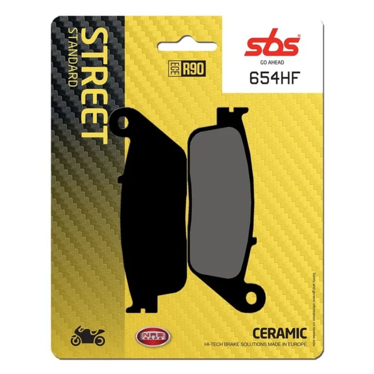 SBS Ceramic Front / Rear Brake Pads - 654HF