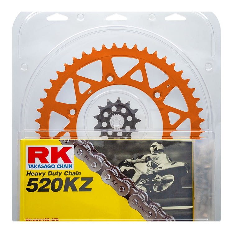 RK Lite KTM 250SX-F 06-20 Orange 13/48 Chain & Sprocket Kit
