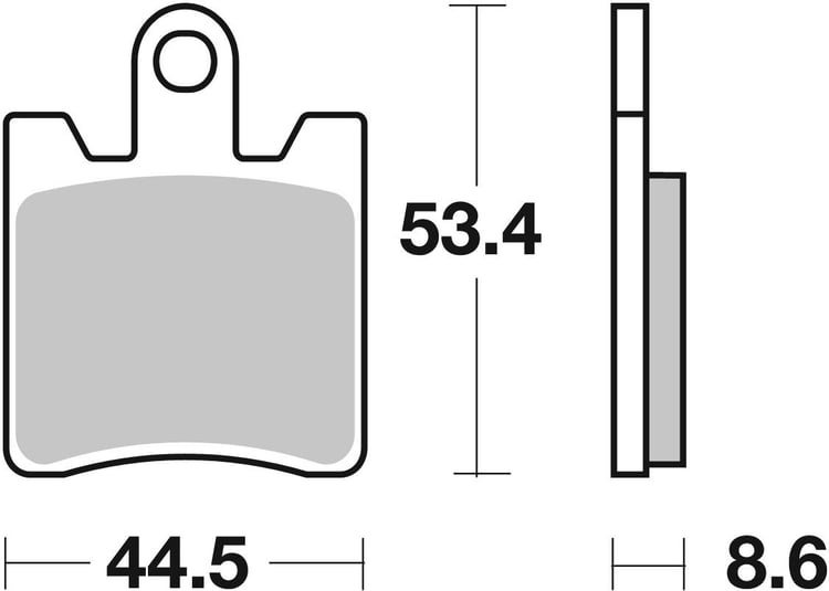 SBS Ceramic Scooter Front / Rear Brake Pads - 146HF