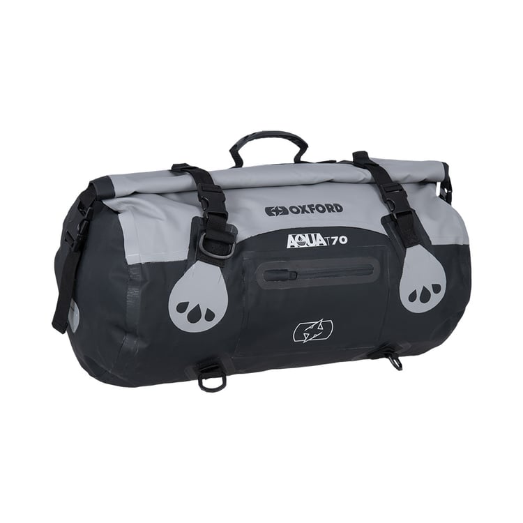 Oxford Aqua T70 Black/Grey Roll Bag