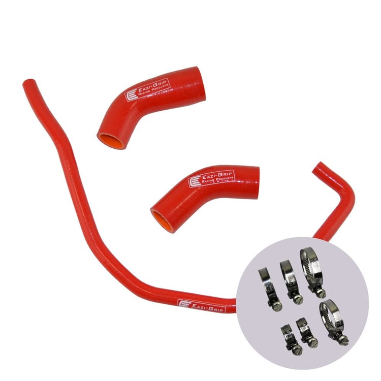 Eazi-Grip Yamaha YZF-R1 Red Silicone Hose and Clip Kit