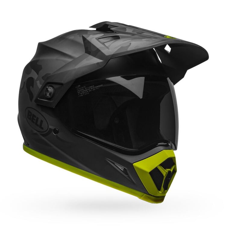 Bell 2022 MX-9 Adventure Mips Stealth Camo Matt Black/Hi-Viz Helmet