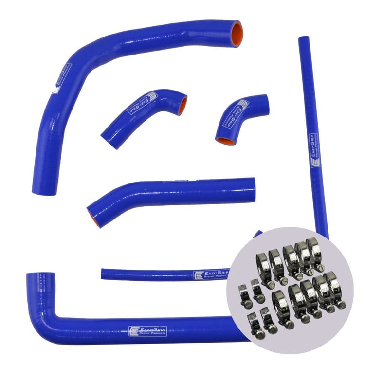 Eazi-Grip Ducati 899 959 1199 1299 Panigale Blue Silicone Hose and Clip Kit