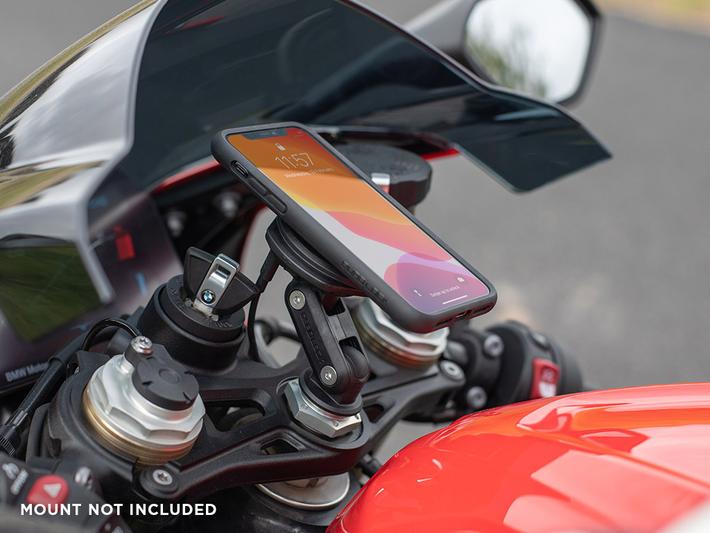 Quad Lock Wireless Charging Head Motorcycle Mount