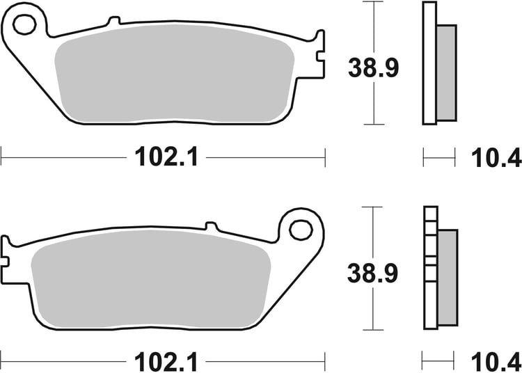 SBS Ceramic Front / Rear Brake Pads - 654HF