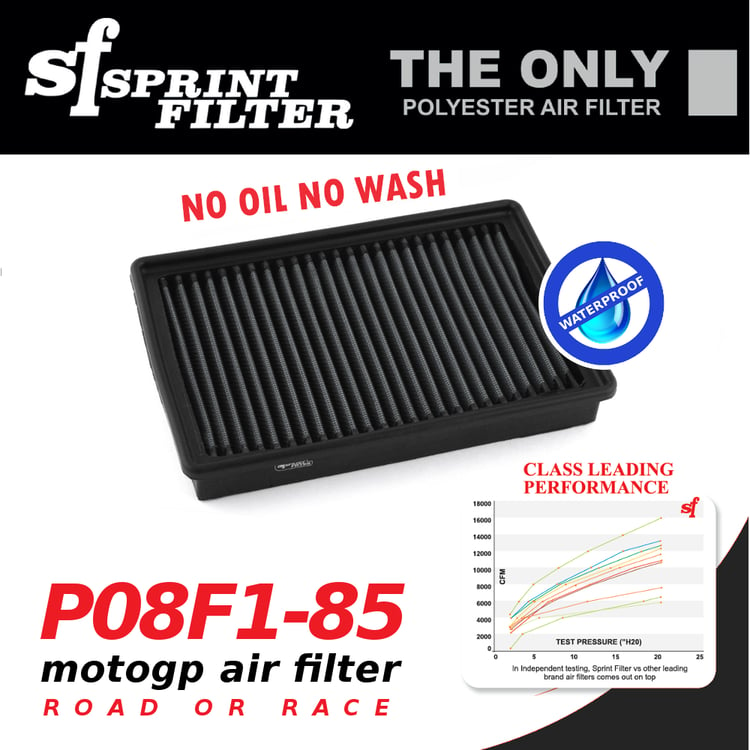 Sprint Filter P08F1-85 BMW S1000R S1000RR HP4 Bimota BB3 Air Filter