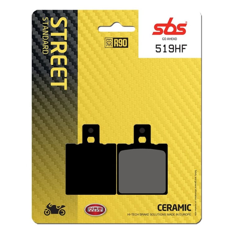 SBS Ceramic Front / Rear Brake Pads - 519HF