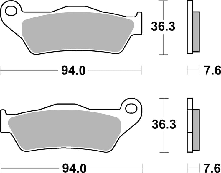 SBS Ceramic Front / Rear Brake Pads - 671HF