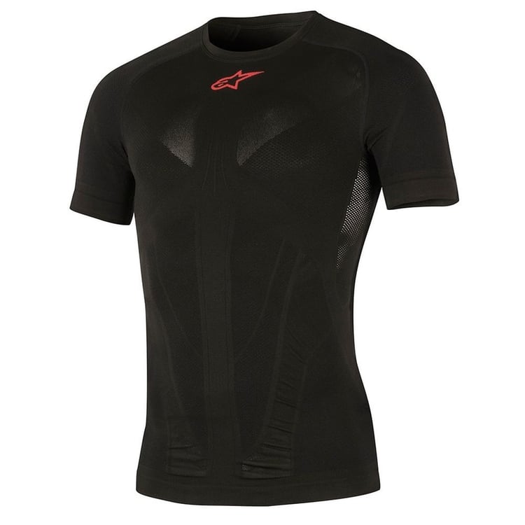 Alpinestars Black/Red Tech Top Short Sleeve Summer