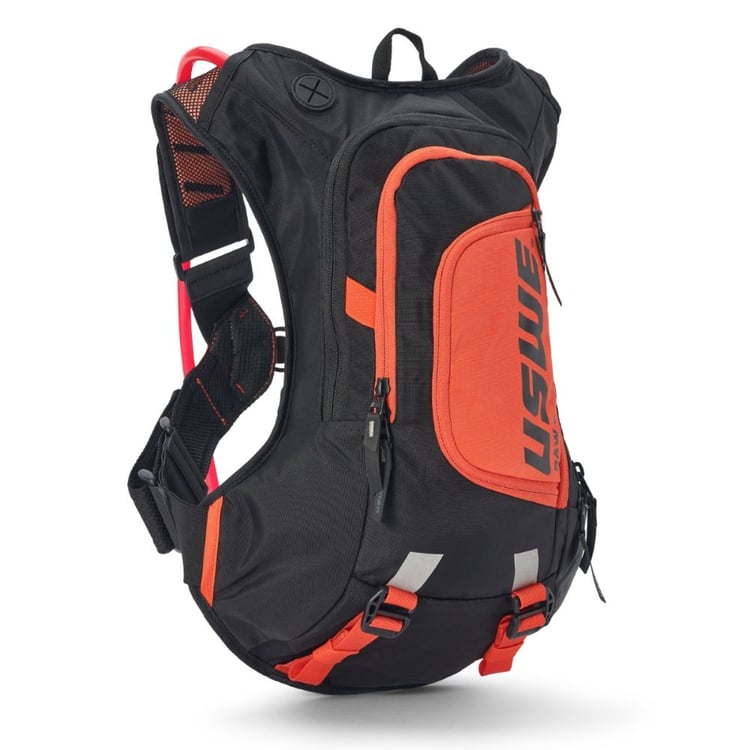 USWE Raw 12L Black/Orange Hydration Backpack