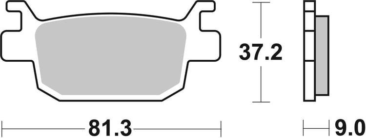 SBS Sintered Maxi Scooter Front Brake Pads - 193MS