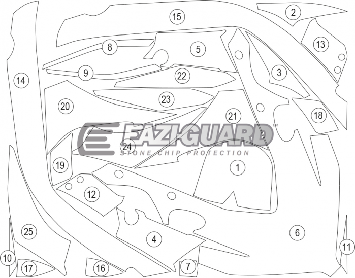 Eazi-Guard Honda CBR650R 2019 Gloss Paint Protection Film