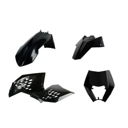 Polisport KTM EXC/EXCF 2008-2011 Black Enduro Kit with Headlight Mask