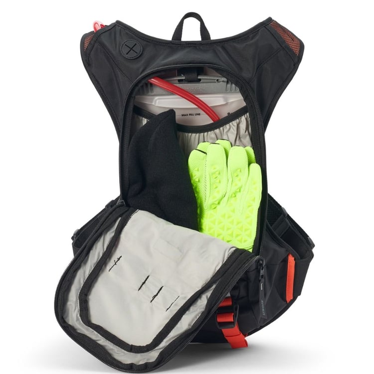 USWE Raw 12L Black/Orange Hydration Backpack