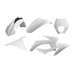 Polisport KTM EXC/EXCF 2012-2013 White Enduro Kit with Headlight Mask