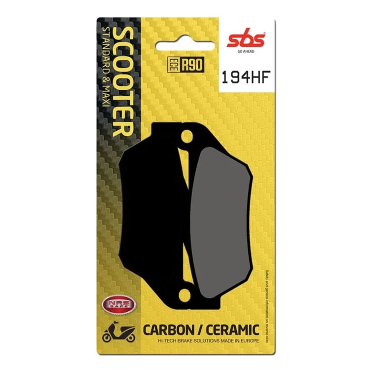 SBS Ceramic Scooter Front / Rear Brake Pads - 194HF