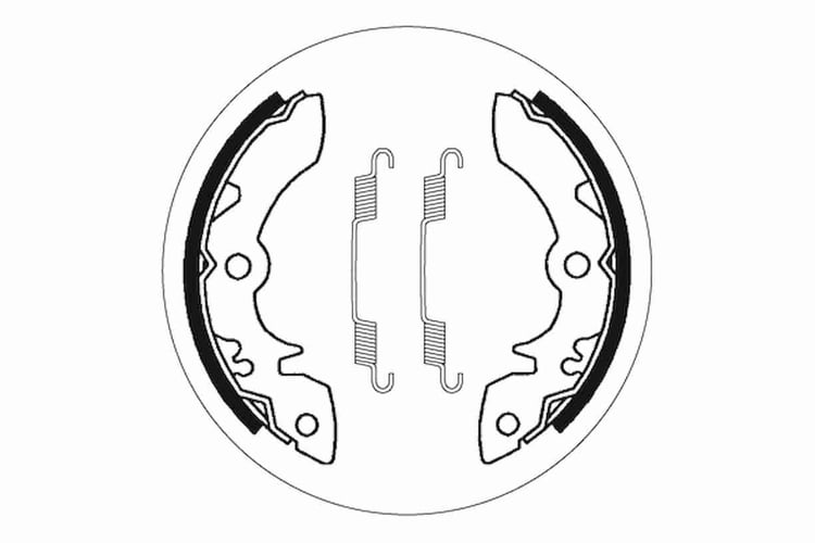 SBS Front / Rear Brake Shoes - 2051