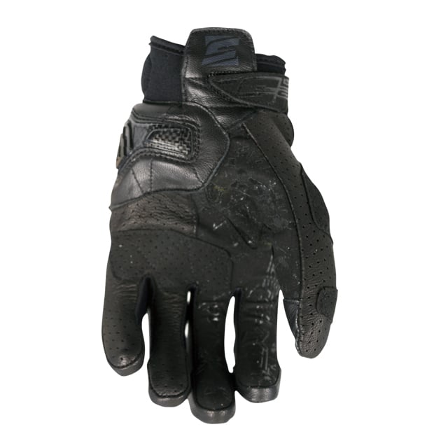 Five Stunt EVO Leather Air Black Gloves