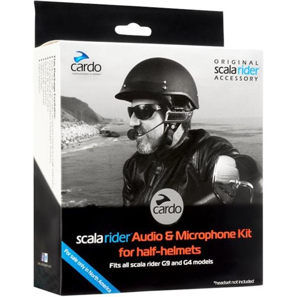 Cardo G4/G9/G9X Half Helmet Mic & Audio Kit