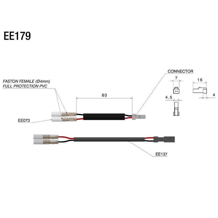 Rizoma EE179H Indicators Cable Kit