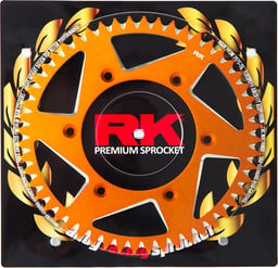 RK 48T 520P Orange Rear Alloy Sprocket