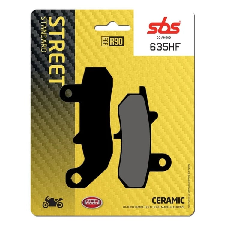 SBS Ceramic Front / Rear Brake Pads - 635HF