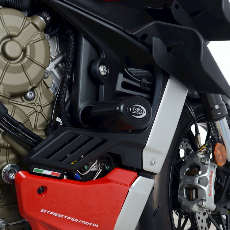 R&G Ducati Streetfighter V4S Black Aero Crash Protectors