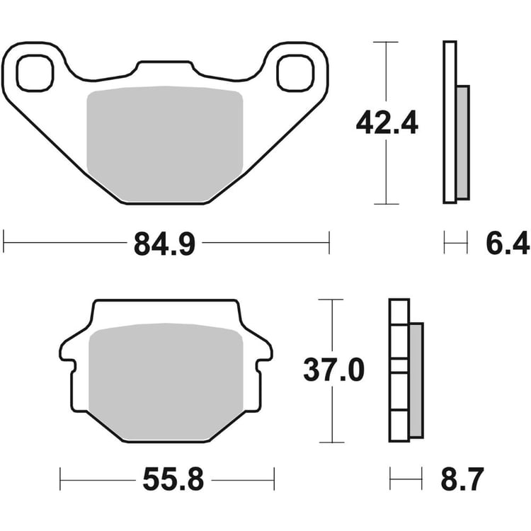 SBS Ceramic Front / Rear Brake Pads - 541HF