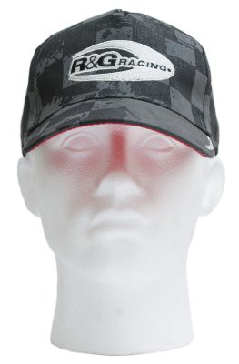 R&G Black/Silver Logo Cap