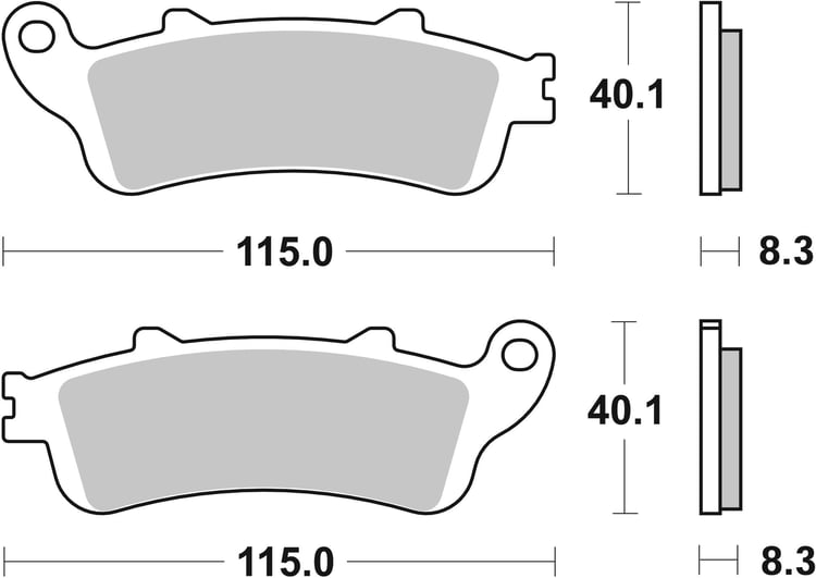 SBS Ceramic Scooter Front / Rear Brake Pads - 156HF