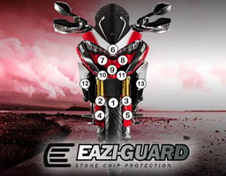 Eazi-Guard Ducati Multistrada 1200 2015 - 2017 Gloss Paint Protection Film